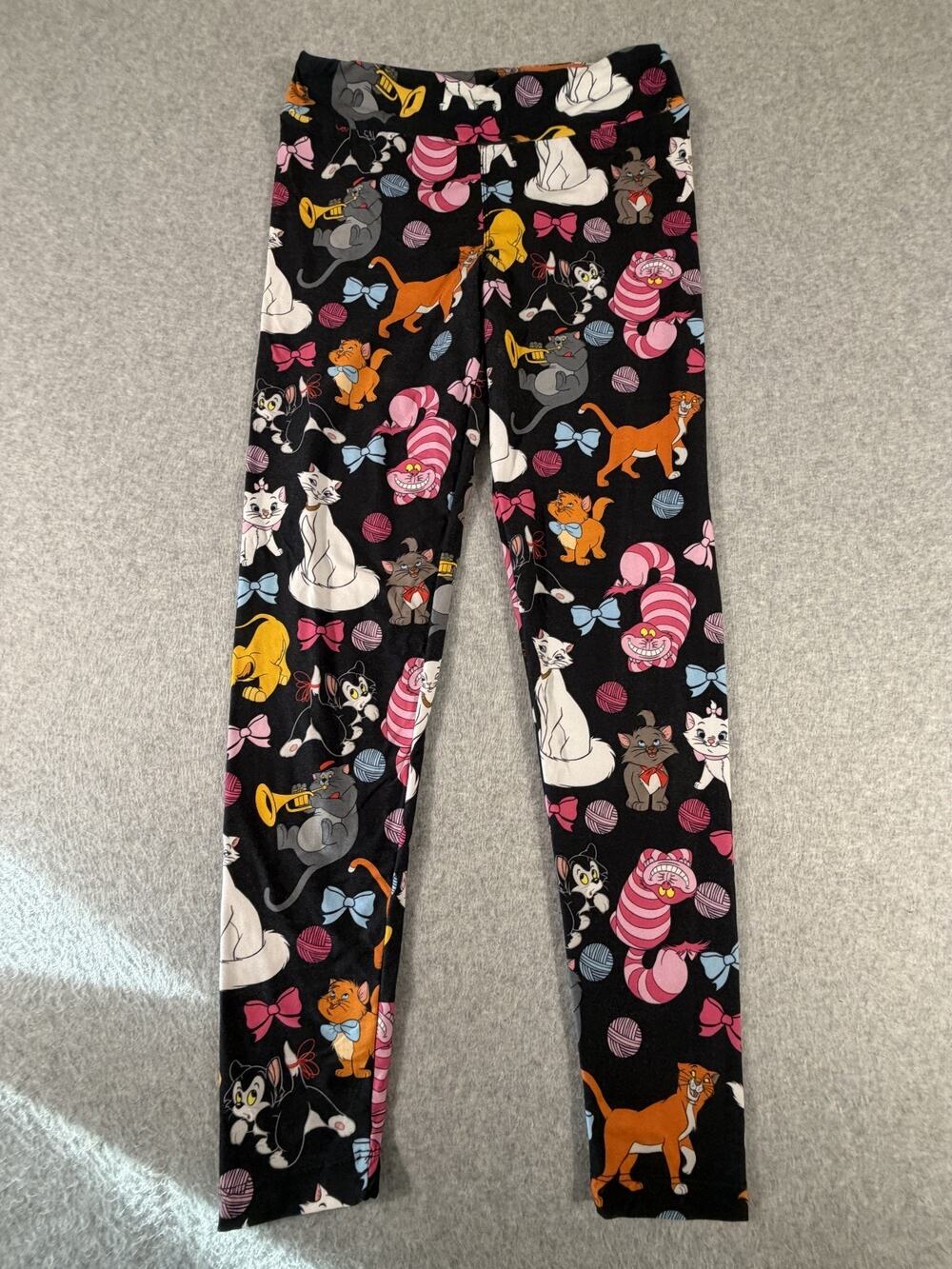 Disney Parks Leggings Women Small Cat Aristocats Cheshire Marie Simba Figaro New